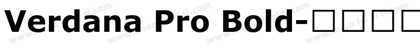 Verdana Pro Bold字体转换